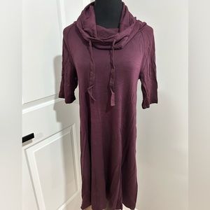 NWOT LOFT Cowl Neck Dress with Drawstrings